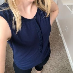 Joe Fresh Navy Blue Sleeveless Top